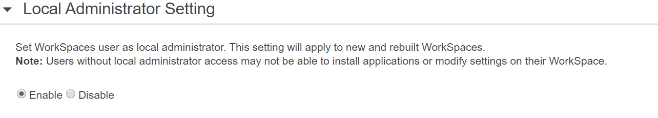 Passo 4 : Habilitando Permissões de Administrador