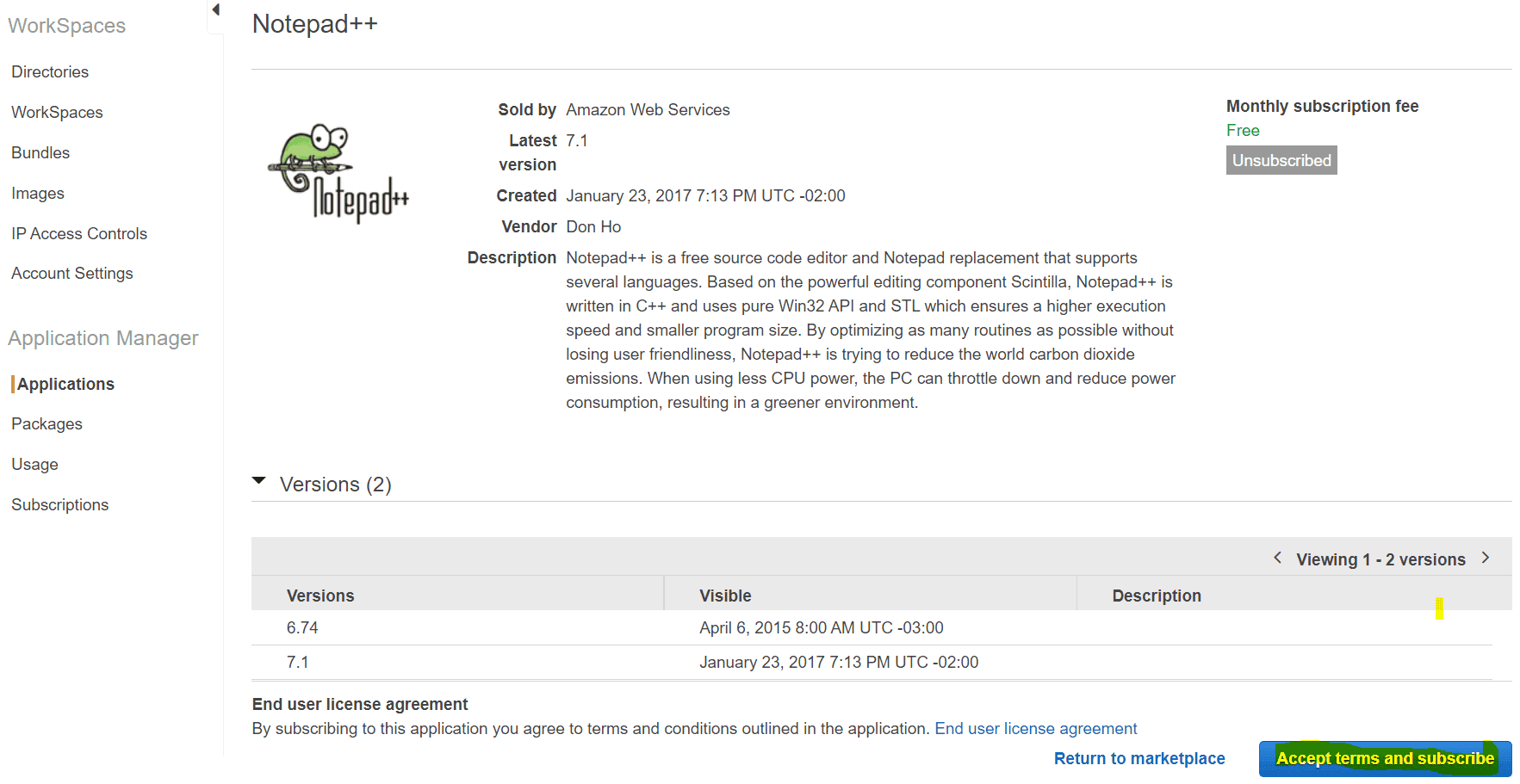 Passo 1: Assinando o Aplicativo
