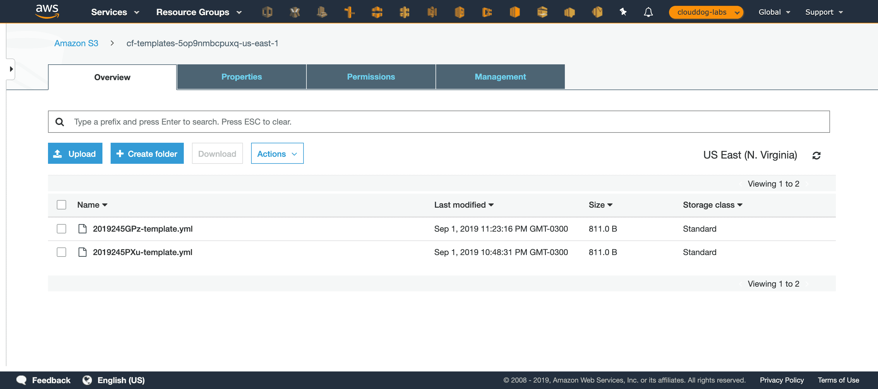 Passo 9: Conferir os buckets
