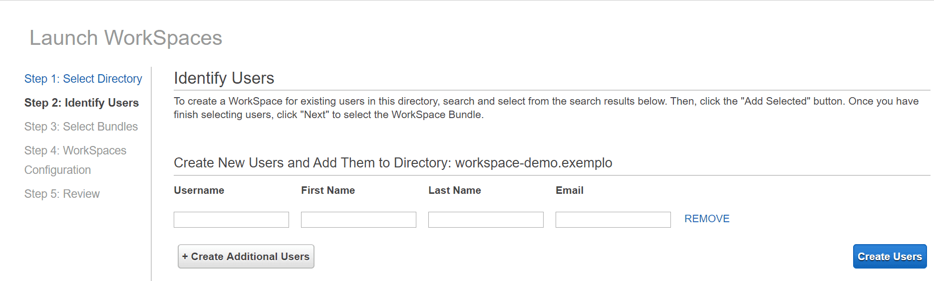 Passo 3: Criando um Usuário
