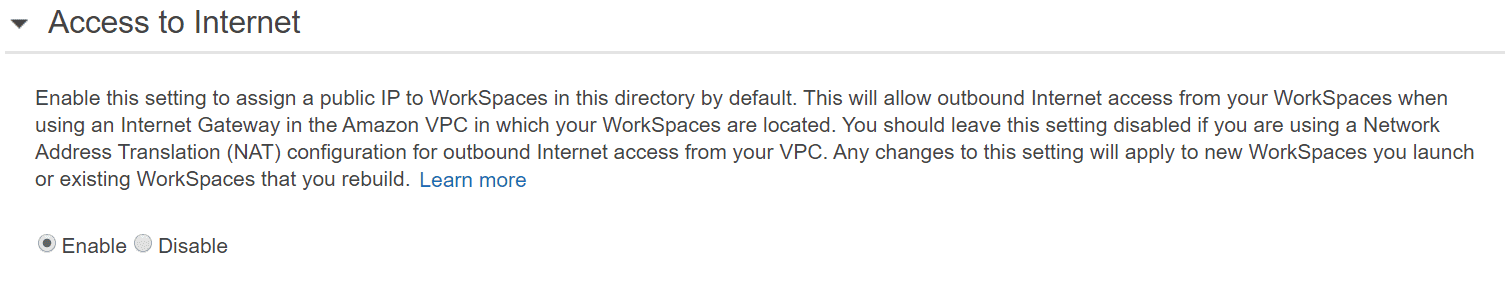 Passo 4: Habilitando Acesso a Internet