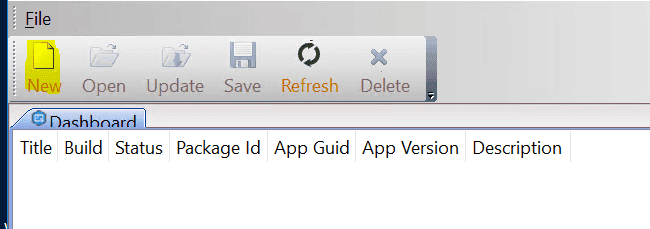 Passo 3: Criando novo Pacote
