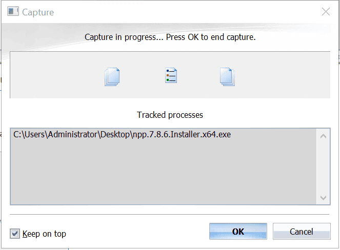 Passo 3: Capturando os Passos da Instalação