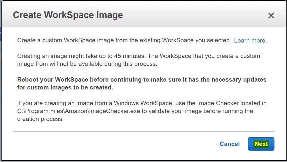 Passo 1: Conferindo o ImageChecker