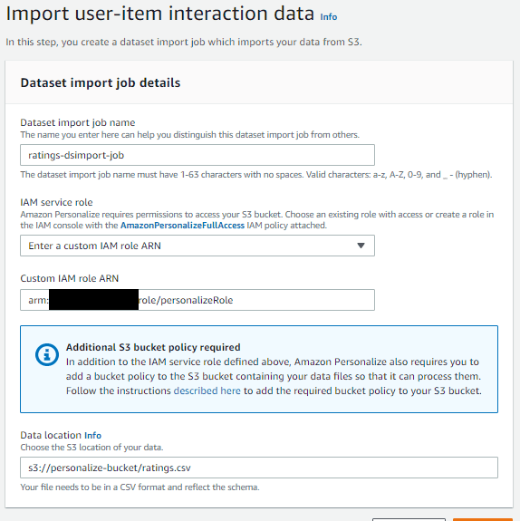 Dados de interação entre usuários e items.