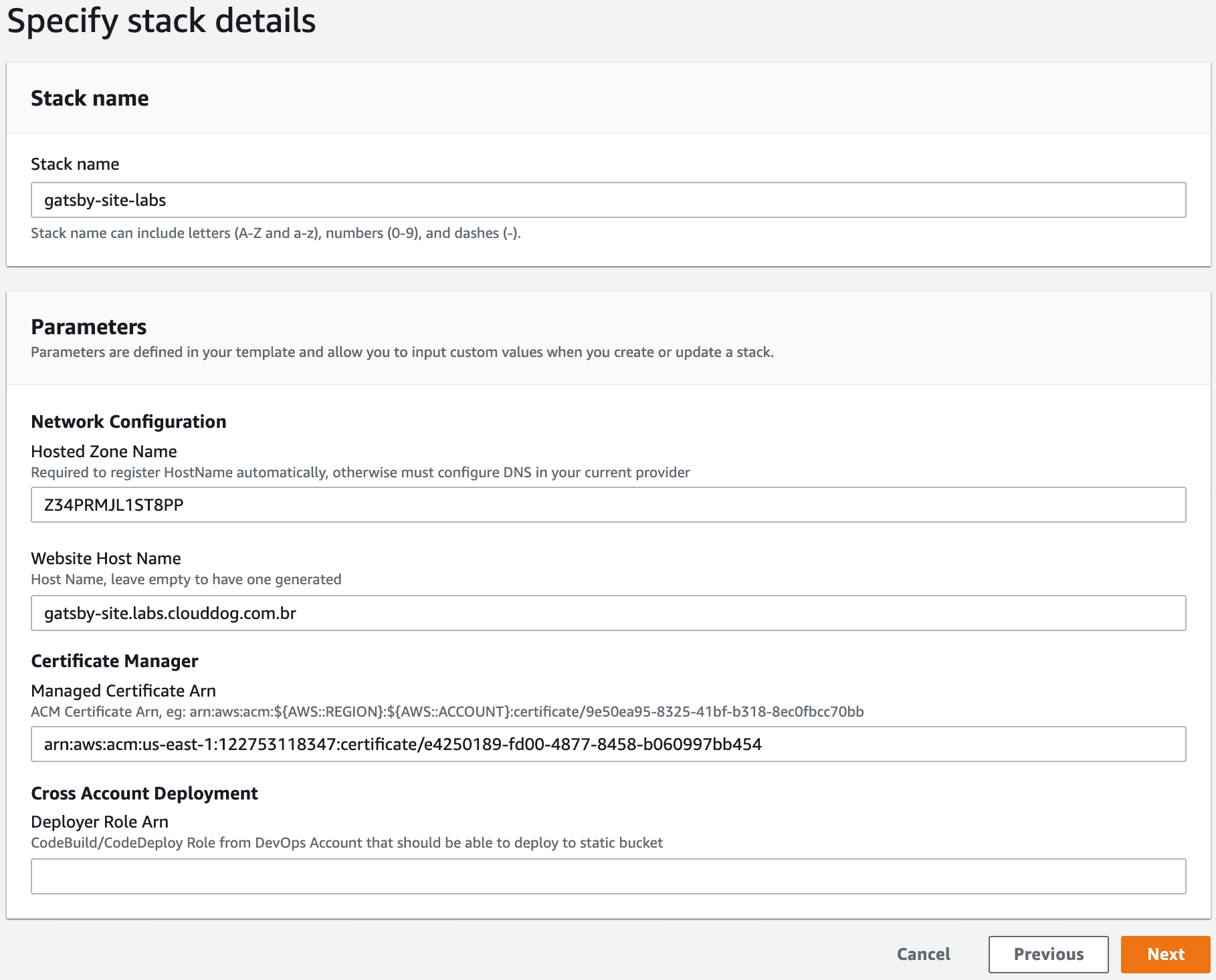 Passo 2: Configure os Parâmetros