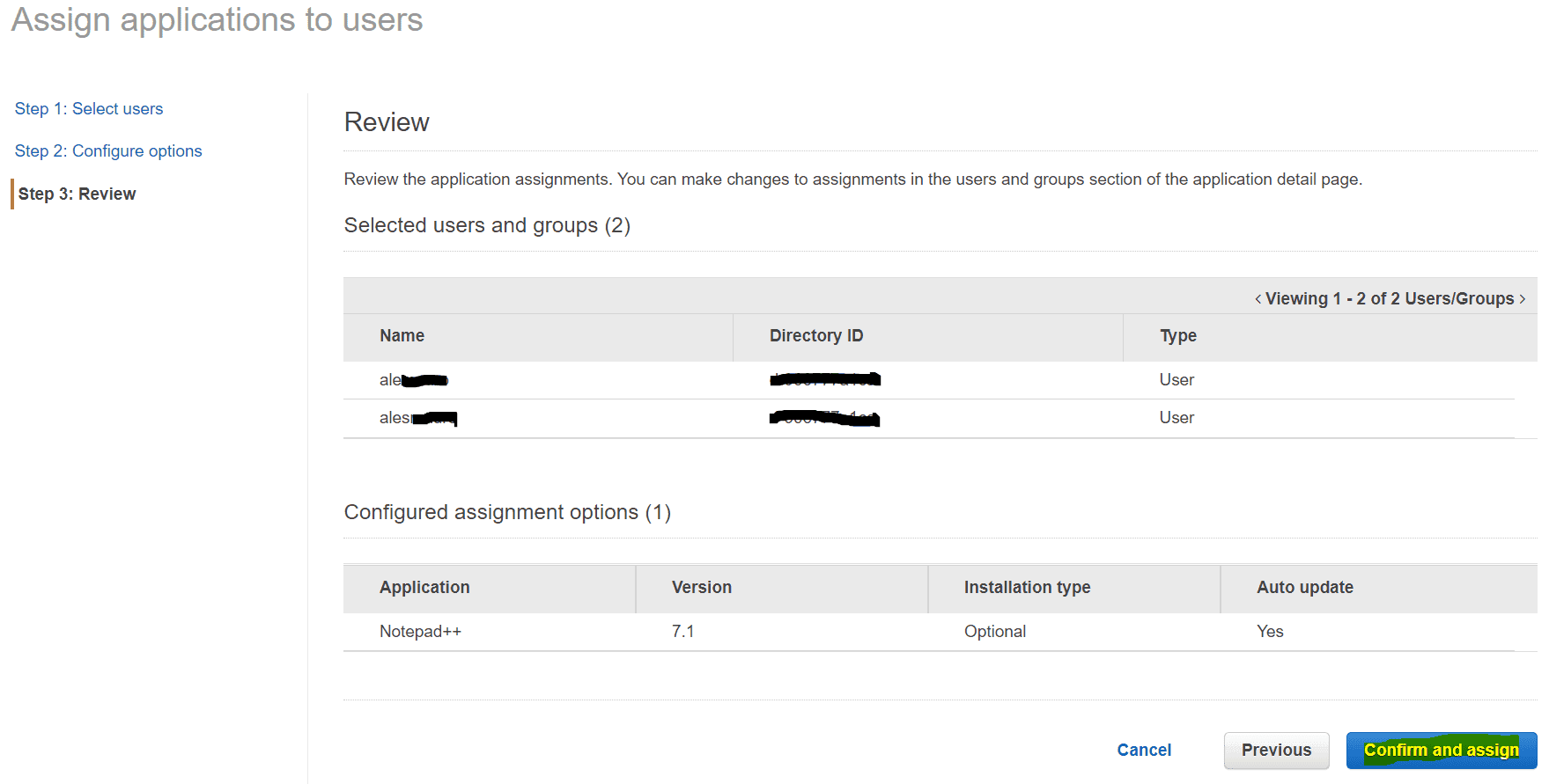 Passo 2: Revisando as Configurações
