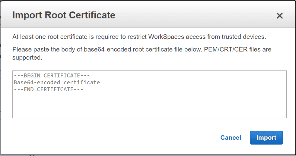 Passo 4: Importando Certificado Root