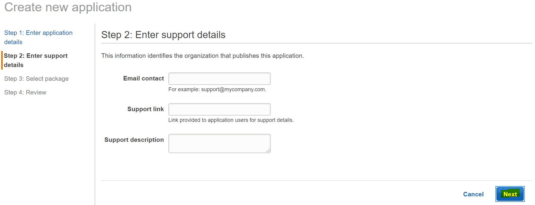 Passo 5: Contato para Suporte