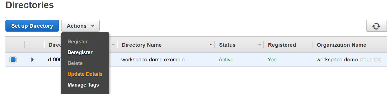 Passo 2: Atualizando as configurações do Diretório