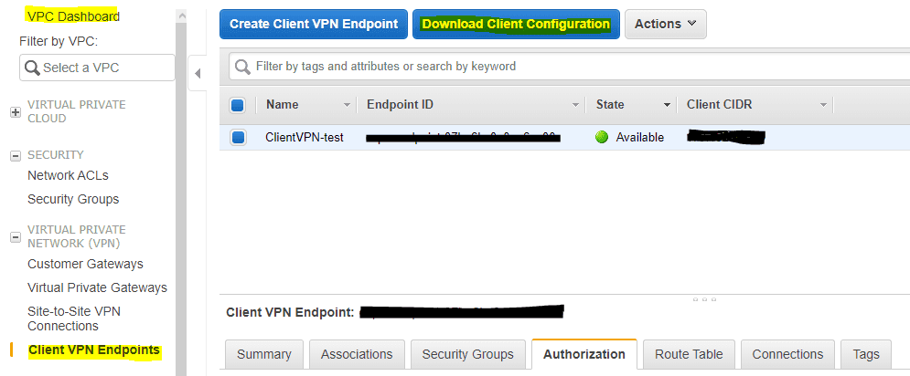 Passo 6: Baixando o Arquivo de Configuração do Client