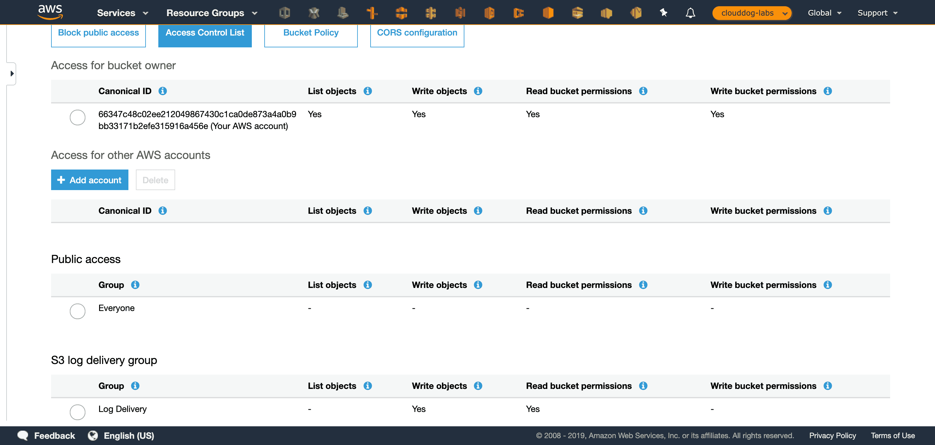 Passo 10: Voltar para Listagem dos Buckets